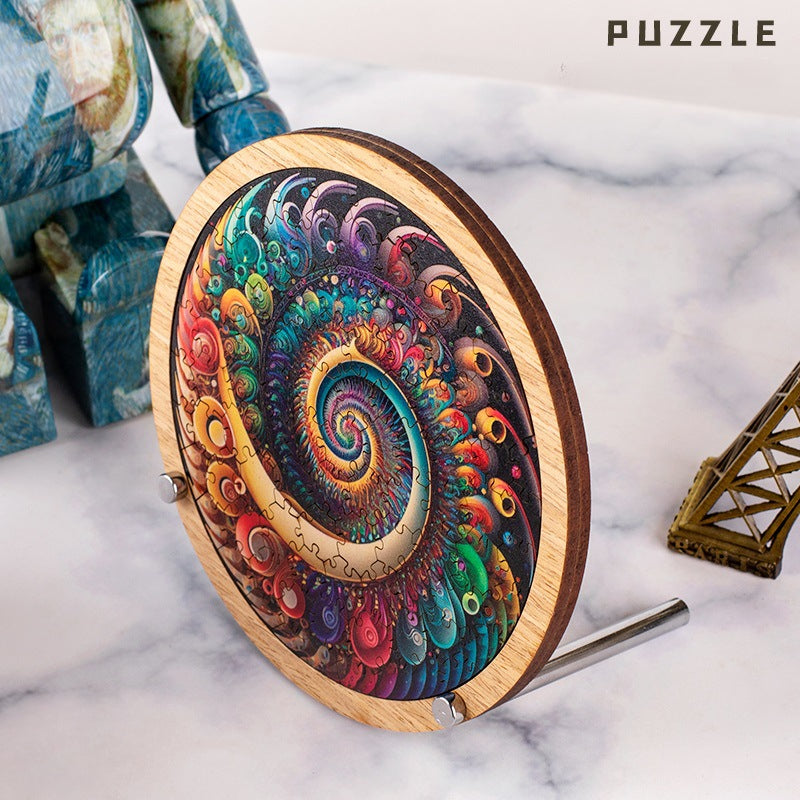 Wooden Puzzle Colorful Dopamine Shaped Puzzle