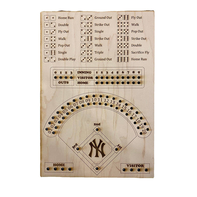 Baseball Dice Board Game